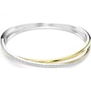 Swarovski Bracciale rigido Hyperbola, Taglio Round, Bianco, Mix di finiture - 1