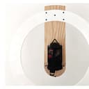 ZGUZMCMK Minimalist Wall Clock with, Modern Design in Wood And Glass, Easy Installation, Suitable for Study, Living Room, Office, Arabic Numerals - 7