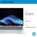 HP OmniBook 5 Flip 14-fp0254ng 2 in 1 Convertible Laptop, 14 Zoll 2K-Touchscreen (1920 x 1200), Intel Core i5-1334U, 16 GB RAM, 512 GB SSD, QWERTZ, Windows 11 Home, Silber - 9