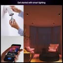 Philips Hue Essential Smart LED GU10 Spotlight Bulb, White and Color Ambiance, 4.7W, 2200K-6500K, 345 Lumens, Dimmable, Works with Alexa, Google Assistant, and Apple Home, 4 Pack - 2