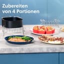 Philips Airfryer Dual Basket 3000 Series Heißluftfritteuse, 9L, 2 Körbe, 2 Gerichte gleichzeitig, RapidAir Plus Technologie, 90% weniger Fett, Energieeffizient, HomeID App (NA350/00) - 7