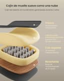 ProtoArc EC100 Silla de Oficina Ergonómica, de Escritorio con Cojín de Resorte de 10 cm, Soporte Lumbar, Reposabrazos y Reposacabezas Ajustables, Silla Giratoria de Malla para Oficina en Casa, Negra - 3