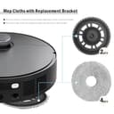 4 Wischtücher mit 2 Ersatzhalterung Zubehör für Dreame L20 Ultra/ L10s Ultra Gen2/ L10s Pro Ultra Heat/ X30 Ultra/ X40 Ultra/ X40 Master/ L40 Ultra, Roboter Staubsauger Ersatzteile - 4