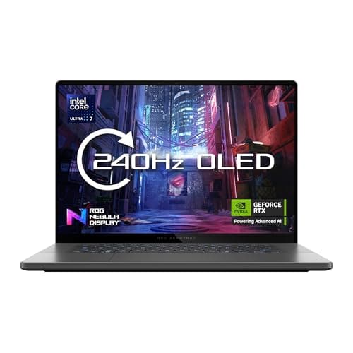 ASUS ROG Zephyrus G16 GU605CM Gaming Laptop | 16.0" 2.5K OLED 240Hz | Intel Core Ultra 7 255H | NVIDIA GeForce RTX 5060 | 16GB RAM | 1TB SSD | Windows 11