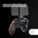 Mars Gaming MGP-BT2, Gamepad Bluetooth 5.0, RGB Neon, Adaptador Smartphone hasta 7", Vibración Háptica, Gatillos Analógicos, Macros, Switch, Switch 2, PC, Android, iOS, PS3, PS4, Transparente - 4