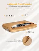 GAOCHY 15-16 Inch Shockproof Laptop Sleeve, Compatible with 16.2 Inch MacBook Pro 16 M4/M3/M2/M1 Pro/Max, 15.3 Inch MacBook Air 15 M4/M3/M2 2025-2023, XPS 16, 16 Inch Chromebook/Vivobook, Autumn Oak - 5