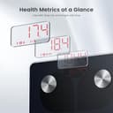 RENPHO USB Rechargeable Smart Body Fat Scales, Digital Bathroom Weighing Scale Bluetooth Scale with Baby Mode, Body Composition Monitor for Body Weight, Body Fat, BMI, Muscle Mass, LED Display, Elis 1 - 3