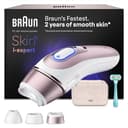 Braun Depiladora Luz Pulsada Smart IPL Skin i·expert, Depilación Láser en Casa, Reducción Permanente del Vello, Depiladora Laser con 3 Cabezales, Neceser Y Maquinilla Venus, Blanco/Bronce, PL7311 - 1