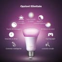 Philips Hue White and Color Ambiance Lampadina Smart 2 Pezzi, Attacco E27 Hue Bridge, Centro di Controllo del Sistema Hue - 3