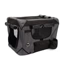 ZEUS Deluxe Weiche Haustierbox mit Aufbewahrungsbox, ideal für Reisen und Training, groß, Grau/Schwarz - 1