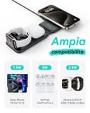 INIU Caricatore Wireless iPhone, Magnetic 3 in 1 Base Ricarica Certificato Qi, Da viaggio Caricabatterie Wireless Universale per iPhone 16 15 14 13 12 Apple Watch 8 7 Ultra AirPods 4 3 Pro ecc. - 7