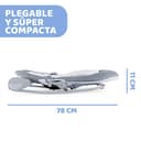 Chicco Hooplà Hamaca para Bebé de 0 Meses a 18 kg, Balancín y Silla de Bebés y Niños con Arco de Juegos, Respaldo Ajustable y Cojín Reductor, Compacta - Color Gris Vaquero (Titanium) - 5