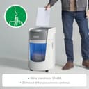 Leitz IQ OptiMax Distruggi documenti Small Office 350 P5 taglio micro, Tecnologia di rotazione del cestino, Capacità aumentata del 33%, 350 fogli A4 (22l), Distrugge 10-8 fogli, Autonomia di 20 Minuti - 6