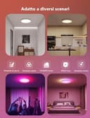 Govee RGBIC LED Plafoniera, Plafoniera Intelligente da 30 cm, 2400LM 2200-6500K Lampada da Soffitto con 16 Milioni di Colori Fai Da te, Lampadario per Camera da Letto, Soggiorno, Corridoio, Cucina - 5