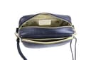 Lusso in pelle Double Zip Genuine Italian Leather Handbag - Handmade Leather Crossbody Bag - Elegant Women's Handbag (Navy) - 4