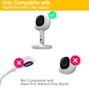 iTODOS 2Pack Baby Monitor Mount Compatible with Nanit Pro Smart Baby Monitor & Flex Stand Baby Monitor, 8inches Flexible Arm Monitor Accessory,Attach Your Baby Cam Wherever You Like - 6