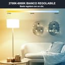 DUSKTEC Lampadine LED E27 Smart, Compatibile Alexa, Lampadina Inteligente Bluetooth 12W 1000LM 100W Equivalente, Dimmerabile 2700K-6000K Luce Bianco Caldo Fredda, App Controllato, 4 Pezzis - 3