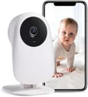 nooie Babyphone mit Kamera, Baby Kamera WLAN, Baby Monitor with Camera und APP, Gegensprechfunktion 1080P HD Nachtsicht Kompatibel mit Alexa und 2.4Ghz WiFi, Bewegungs Geräuscherkennung, Indoor - 1