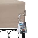 Casaria Gazebo Lorca Padiglione 3x3m in Metallo Resistente Idrorepellente con Pannelli Laterali Tendone da Giardino Feste - 6