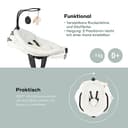 Babymoov Babyschaukel Swoon Evolution Curl White - elektrische Babywippe mit 8 Schaukelbewegungen, 360° rotierbarer Sitz, 12 Melodien - 4