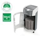 Leitz IQ OptiMax Office P5 Distruggidocumenti Professionale a Taglio Micro, Distrugge 12-10 Fogli, Tecnologia di Rotazione del Cestino e capacità extra del 33%, Silenzioso, Cestino da 35 L, 83600000 - 4