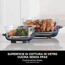 Ninja CRISPi Friggitrice ad Aria Portatile, 3.8L, 4 in 1: Frittura, Cottura Arrosto, Mantiene Cibo Caldo e Croccante, Compatta, 2 Contenitori Vetro Rimovibili, 1700W, Pietra FN101EUST - 8