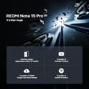 XIAOMI Redmi Note 15 Pro 5G, Smartphone 12+512 GB, Massive 6580mAh Battery, IP66/IP68, New 200MP Camera, 6.83" AMOLED Display, Glacier Blue, Warranty 2 years, Charger Not Included - 3