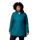 Columbia Long Hooded Jacket Heavenly-Chaqueta Larga con Capucha, Azul (Azul Río), M para Mujer - 5