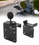 for Garmin Zumo XT / XT2 GPS with The Original Garmin Mount GPS Locking Bracket Kit - Anti Theft Security Mounting Hardware - Aluminum-Black - 1