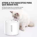 PETKIT EVERSWEET Fuente para Gatos 2L, Bomba Inalámbrica, Control de App, Bebedero Gatos Automatico, Ultrasilencioso, 3 Flujos de Agua, Filtro Triple, Ventana de Nivel de Agua, Luz Led - 9