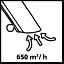 Einhell Aspirador eléctrico de hojas GC-EL 3024 E (aspiración/soplado, tubo de aspiración Ø 75 mm, capacidad 650 m³/h, función de trituración, relación 10:1, soplado 240 km/h, bolsa colectora de 40 l) - 10