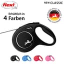 flexi® Classic M Seil 8 m schwarz, Roll-Leine für Hunde bis 20 kg - 5
