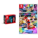 Nintendo Switch (Neon Red/Neon blue) & Mario Kart 8 Deluxe (Switch) - 1