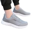 Generisch Sneaker e scarpe sportive per uomo, traspiranti, da corsa, da uomo, da jogging, per il tempo libero, da corsa, da ginnastica e da allenamento, comode, grigio., 44 EU - 4