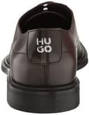 HUGO Men's Kerr Leather Derby Shoe Oxford, Hickory Brown, 5 UK - 3