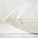 Artscope 1 Pezzi Federe per Cuscini in Finto Lino Minimalista Copricuscini Decorativo per Domestica Soggiorno Camera da Letto Divano 45x45cm, Bianco Latte - 6
