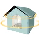 Cat Kennel – House Closed Waterproof to Rain – Den Shaped Cat Bed – for Kittens Calming Puppies During Sleep Travel Animals Winter Home Indoor and Outdoor Use - 6