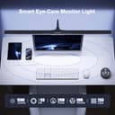 YICAIZI Lampara de Escritorio de LED 24W con Control Remoto - 1500LM 80CM Flexo LED Escritorio con Pinza Luz Leer Puerto de carga USB para Estudiar, Oficina, Negro - 8