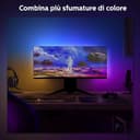 Philips Hue Play, Lightstrip Gradiend per Pc, 32-34", Hue Bridge Incluso, 23W - 3