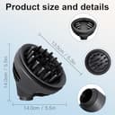 Accesorios difusores Fixbetter para Dyson Airwrap HS05 HS01 HS08, difusor de ondas y rizos para Dyson Airwrap, convertible para Dyson Airwrap Styler en secador de pelo - 7