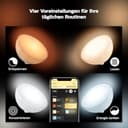 Philips Hue White & Color Ambiance Go Tischleuchte (530 lm), dimmbare LED Leuchte für das Hue Lichtsystem mit 16 Mio. Farben, smarte Lichtsteuerung über Sprache oder App, weiß - 7