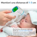 Termometro Frontale Infrarossi Senza Contatto – Lettura Istantanea 1 s | Boston Tech | Display 3 Colori con Allarme Febbre | Memoria 20 Letture | Conversione °C/°F | Neonati Bambini Adulti - 5