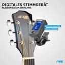 MAX SoloJam Westerngitarre, Akustik Gitarre Set, Acoustic Guitar, Akustikgitarre 4/4 mit Tasche, Plektrum, Stimmgerät, Schultergurt und Stahlsaiten, Anfängergitarre in Blau - 3