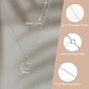 Annika Bella Collana Stella, piccolo ciondolo a forma di stella polare in zirconi cubici, catena in argento Sterling 925, collane celestiali, gioielli da donna, regalo per lei (1 pezzo) - 3