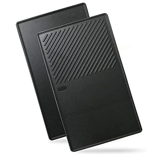 GFTIME 7637 44,5 CM Piastra Piastra per Weber Spirit E210 E220 S210 S220 (con Manopole del Bruciatore Anteriore), Parti di Ricambio Piastra Piastra in Ghisa per Griglie a Gas Weber Spirit Serie 200