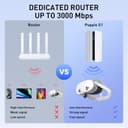 PRISMXR PC-VR Streaming Link Air Bridge Compatible with Meta Quest 3S/3/2, PICO 4, AX3000 WiFi 6 Router, Replace VR Air Link Cable, Wireless Stable and Fast - Puppis S1 - 4