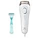 Braun Silk-Expert 5 BD 5001 Laser Hair Removal at Home for Body and Face, Corded IPL and Permanent Hair Removal, Includes Gillette Venus Razor, White/Bronze - 1