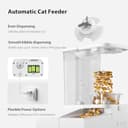 DUDUPET 5L Automatic Cat Feeder 5G WIFI + 4L Water Fountain, 2 in 1 Smart Pet Food Dispenser with APP Control, Voice Recording, Dual Power Supply, Freshness Preservation for Cats and Small Dogs - 5