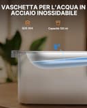 PETKIT EVERSWEET MAX 2 Fontanella per Gatti Senza Fili, 3L Fontana per Gatti con Sensore, Lavabile in Lavastoviglie, 25dB Ultra Silenziosa, Controllo App Intelligente, 5000 mAh Grande Autonomia - 8