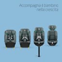 Maxi-Cosi Emerald 360 S i-Size, Seggiolino auto 0-36 kg isofix girevole 360°, 0-12 anni (40-150 cm), Seggiolino auto reclinabile 4 posizioni, Protezione dagli impatti laterali G-CELL, Tonal Graphite - 7